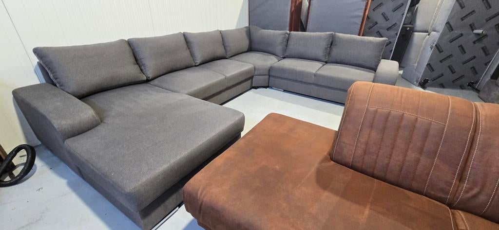 Grote grijze U-bank van Pronto, Ophalen, Gebruikt, Pronto, Pronto