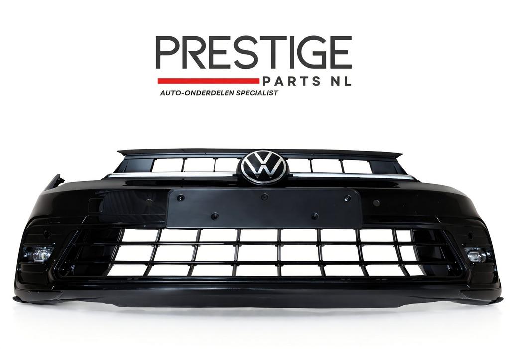 Voorbumper VW Polo 2G Facelift R-line 4xPDC Bumper bj.2022-2, Gebruikt, -, Voor, Ophalen of Verzenden