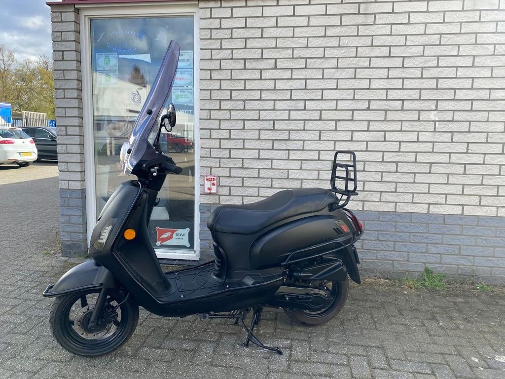MOOIE SYM FIDDLE 2 BROM 45KM 4T BLACK ON BLACK BJ2021 6000KM, SYM, Onbekend, Onbekend