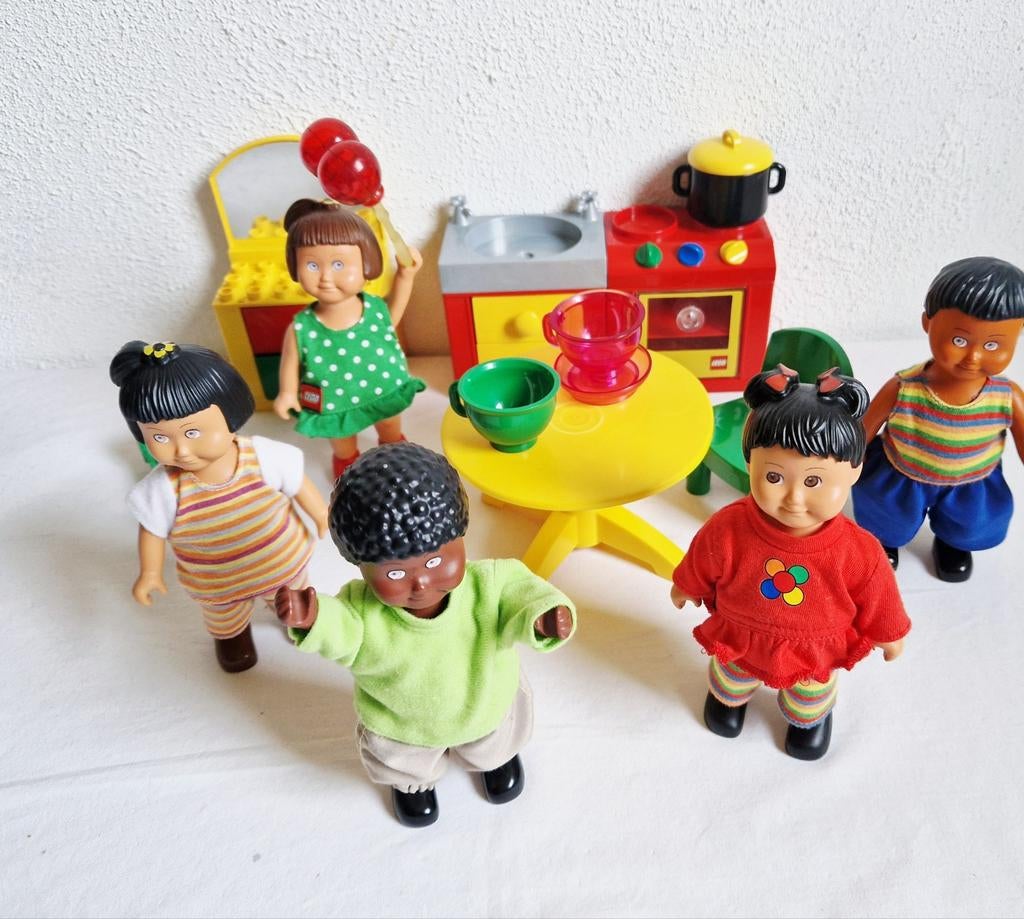Duplo dolls multicultureel jongens en meisjes, Ophalen of Verzenden, Gebruikt, Duplo