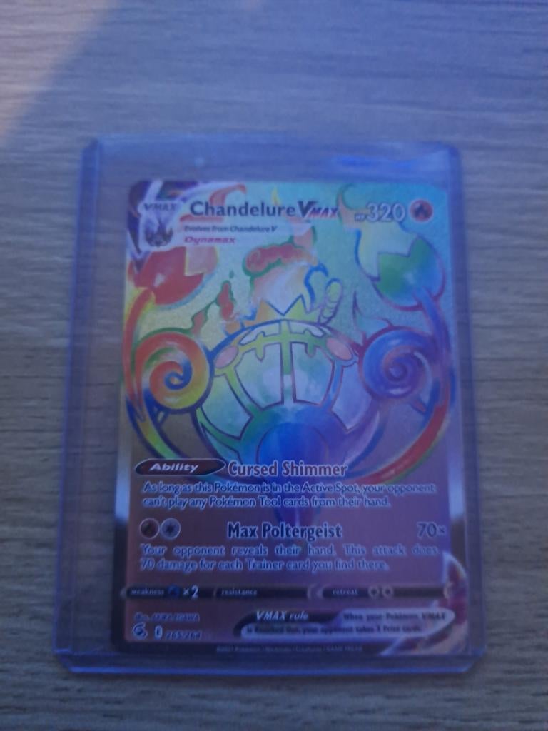 Chandelure VMAX Pokémon kaart, Ophalen