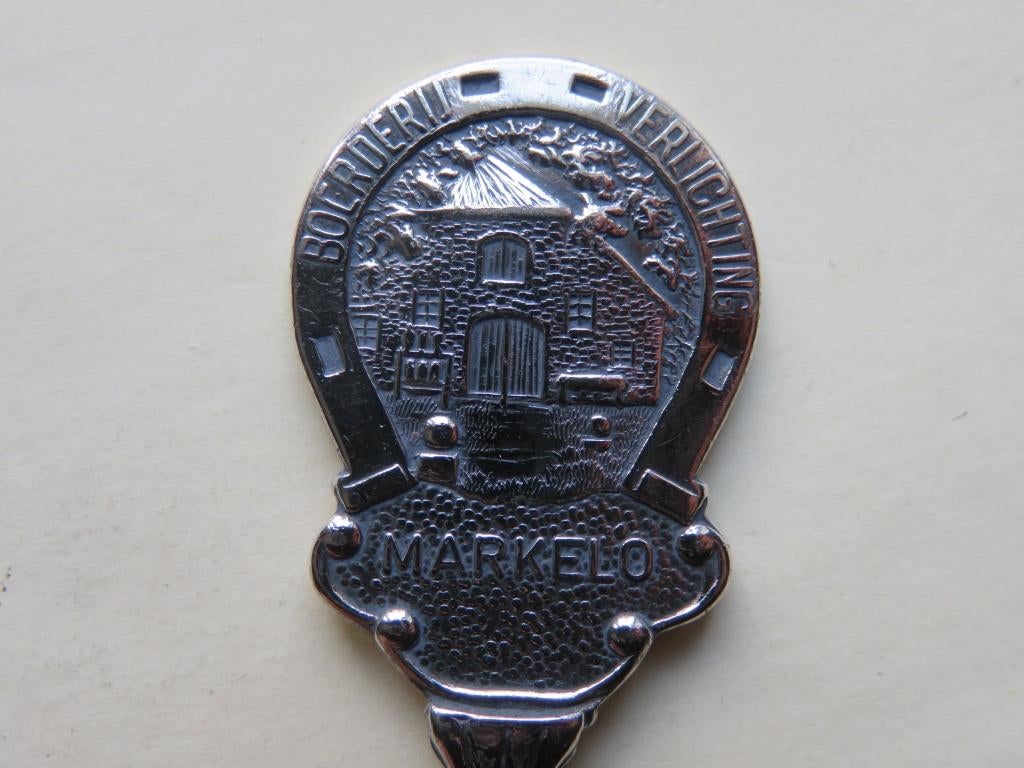 Lepeltje St. Boerderij Verlichting Markelo hoefijzer, Antiek en Kunst, Verzenden