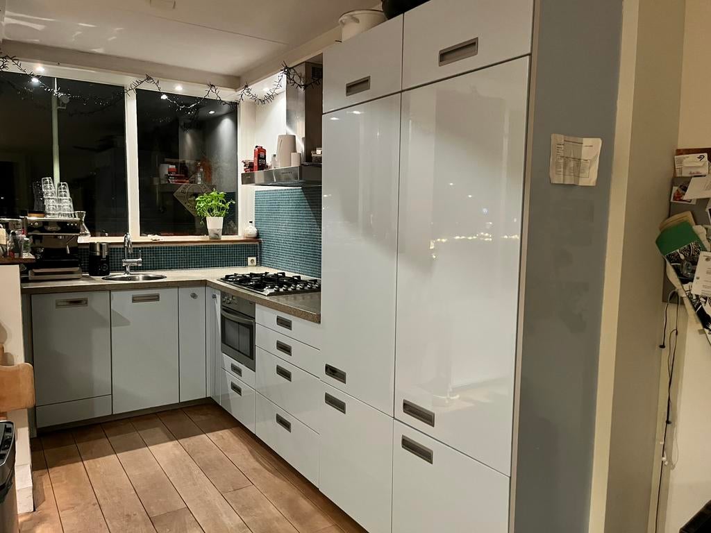 Gratis af te halen, op voorwaarde van demontage, Ophalen, Gebruikt, Blauw, Hoekkeuken