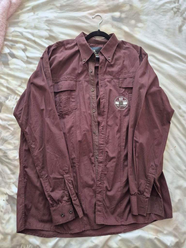 Bruin overhemd XXL, Ophalen of Verzenden