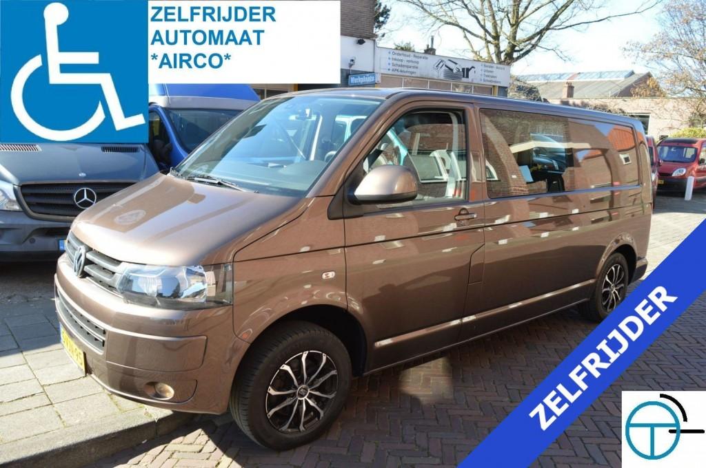 Volkswagen TRANSPORTER 2.0 TDi  ROLSTOELBUS  AUTOMAAT  ZELFR, Auto's, 4 cilinders, Bruin, Volkswagen, Origineel Nederlands