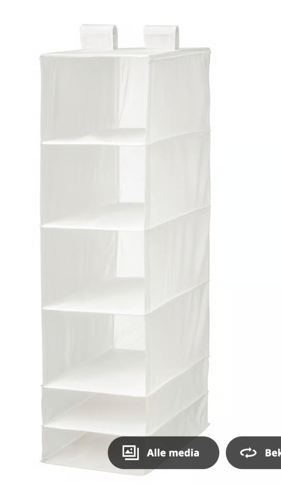 Te koop witte Ikea skubb opberger., Huis en Inrichting, Minder dan 50 cm, Gebruikt, 100 tot 150 cm, Ophalen of Verzenden