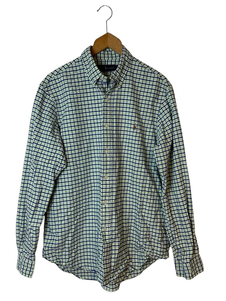 Ralph Lauren blouse L, Ophalen of Verzenden, Zo goed als nieuw, Halswijdte 41/42 (L), Groen