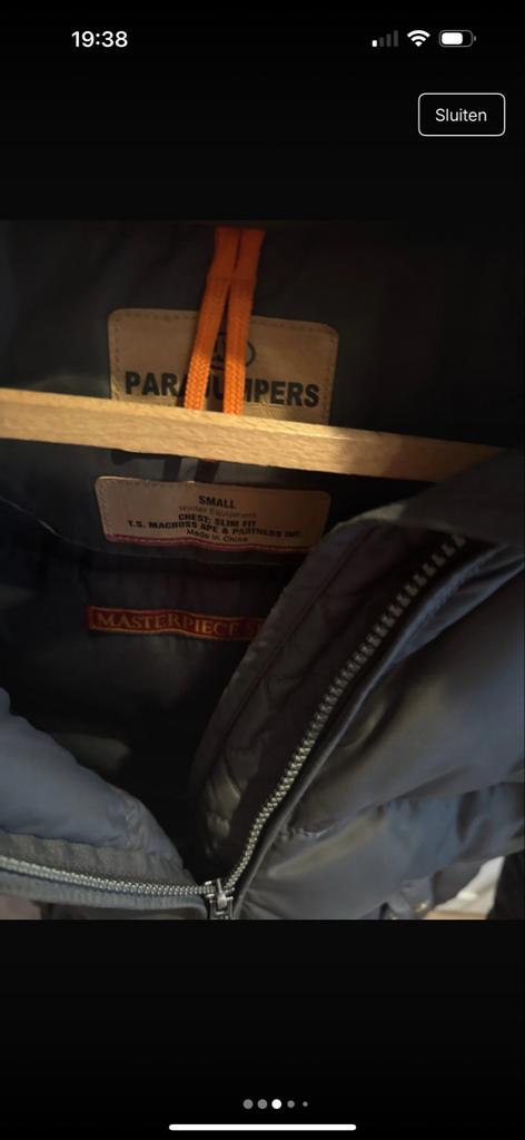 Originele Parajumpers jas, maat XS, Ophalen of Verzenden, Gedragen, Maat 36 (S), Bruin