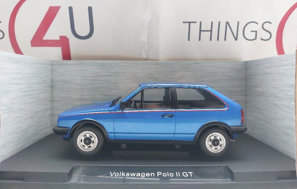 MCG 1:18 Volkswagen Polo II Coupe GT 1985 blauw metallic, Ophalen of Verzenden, Nieuw, Auto, Overige merken