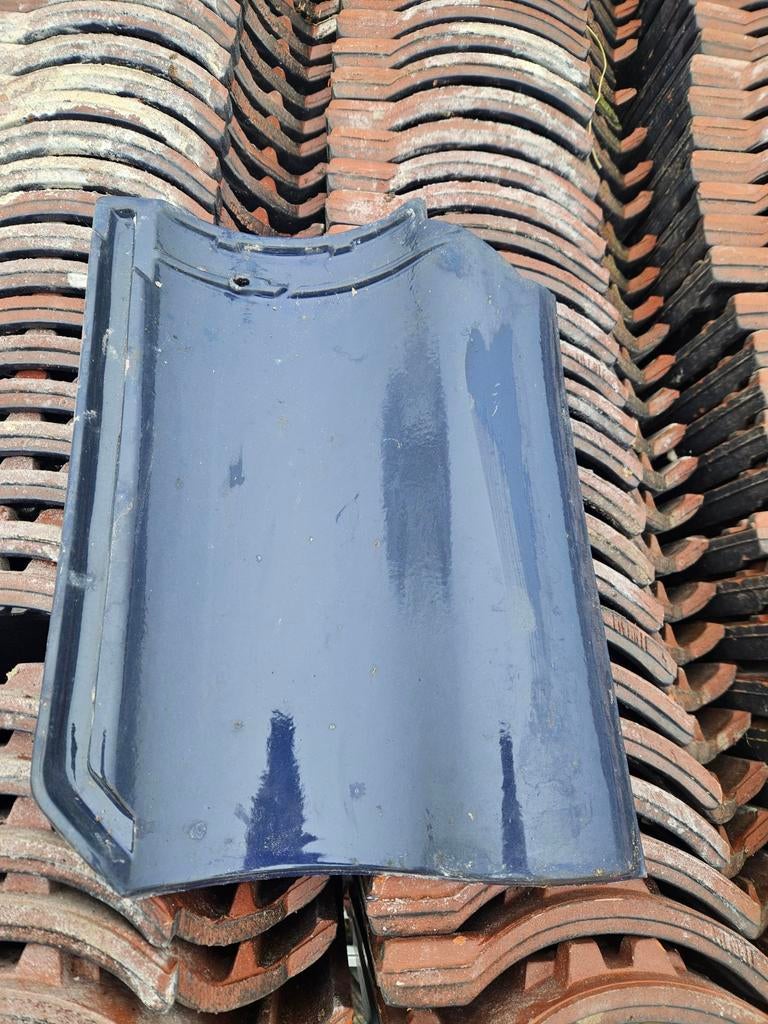 Ca 1475 st OVH Blauw verglaasd, Steen of Klei, Blauw, Ophalen of Verzenden, 15 m² of meer