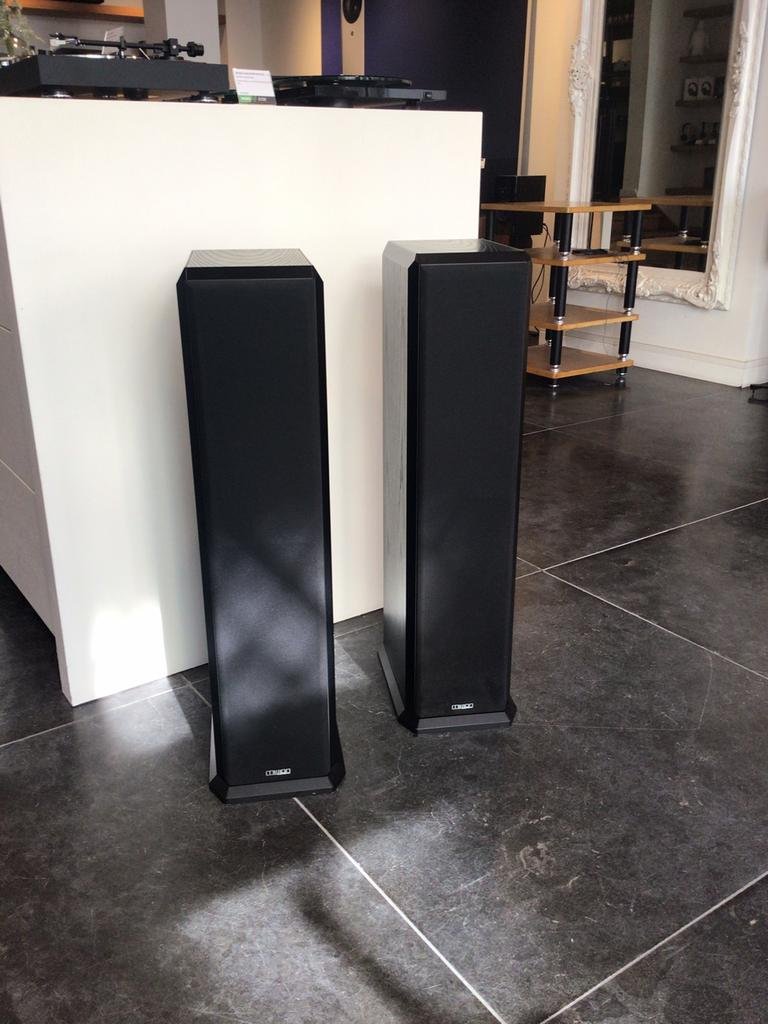 Mission 753 speaker set in nette staat., Audio, Tv en Foto, Luidsprekers, Gebruikt, Front, Rear of Stereo speakers, 60 tot 120 watt