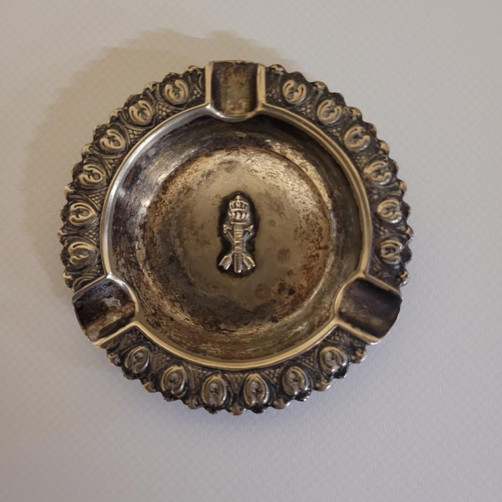 Verzilverde Asbak Kon.Marine Onder-Officier Machinist, Ophalen of Verzenden