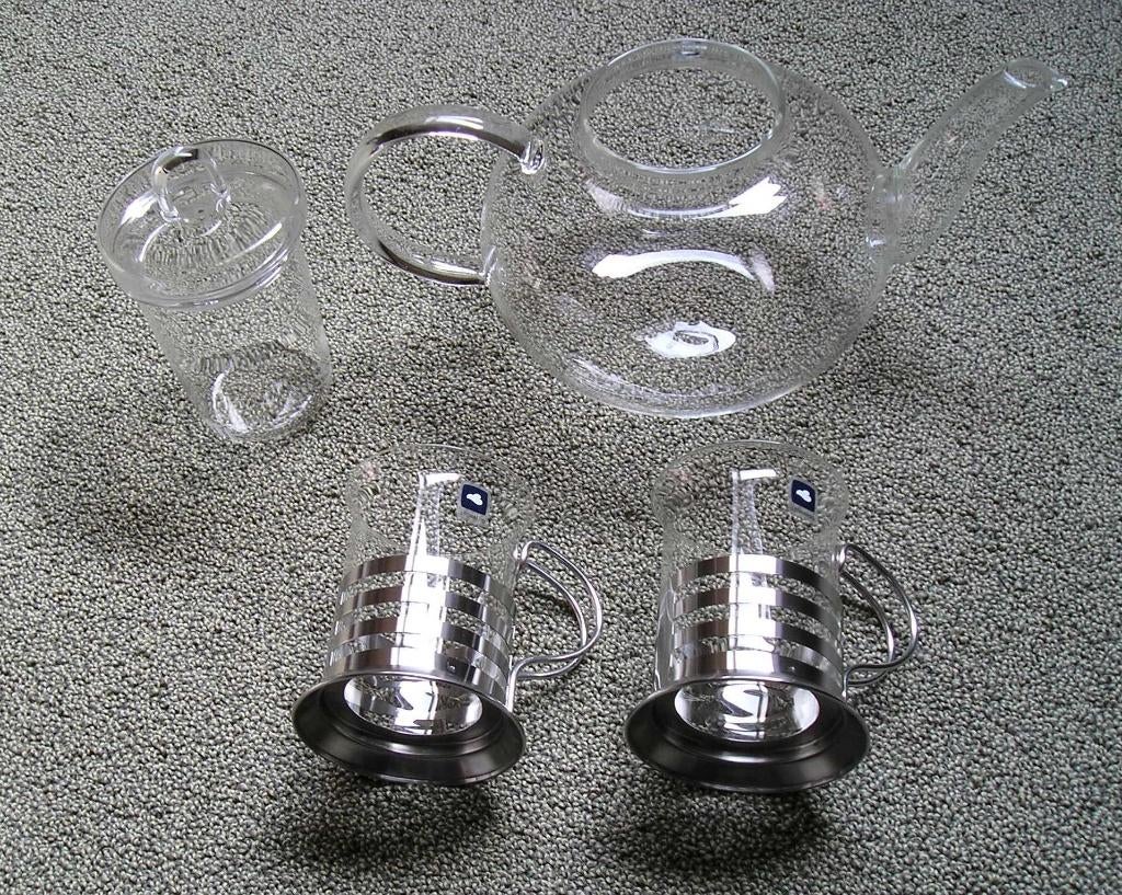 Klassieke theepot Armonia van Leonardo, 2 theeglazen 150 ml, Ophalen of Verzenden, Nieuw