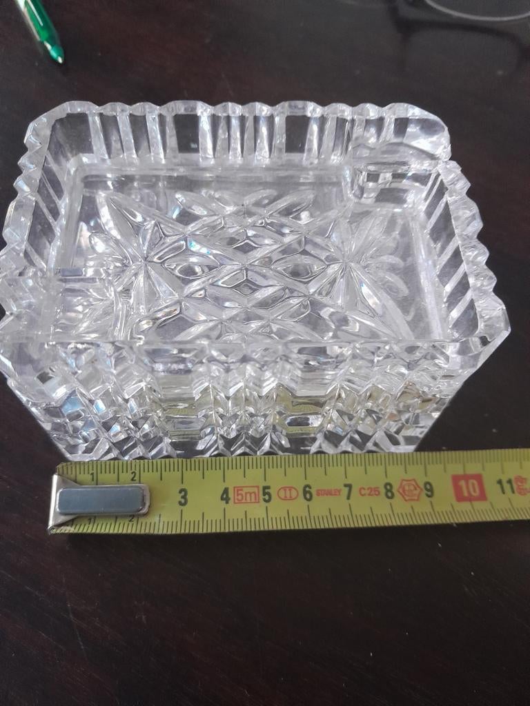 Vintage brocante kristallen bakje, Ophalen of Verzenden