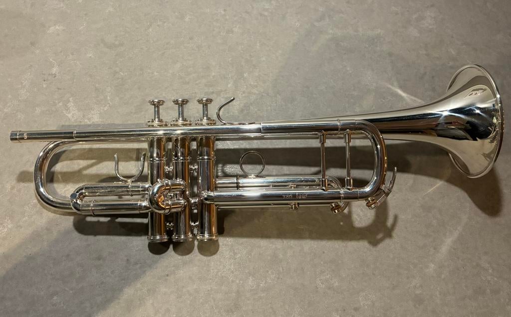 Hub van Laar B5 Bb trompet, Ophalen, Zo goed als nieuw, Bes-trompet