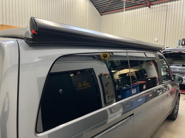 Fiamma F35Pro Deep Black 260 cassetteluifel Marco Polo, Caravans en Kamperen, Camper-accessoires, Ophalen, Zo goed als nieuw