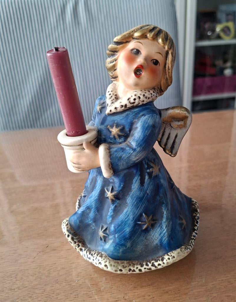 Hummel  Goebel engel blauw muziekdoos 1966, Verzamelen, Ophalen, Zo goed als nieuw, Hummel