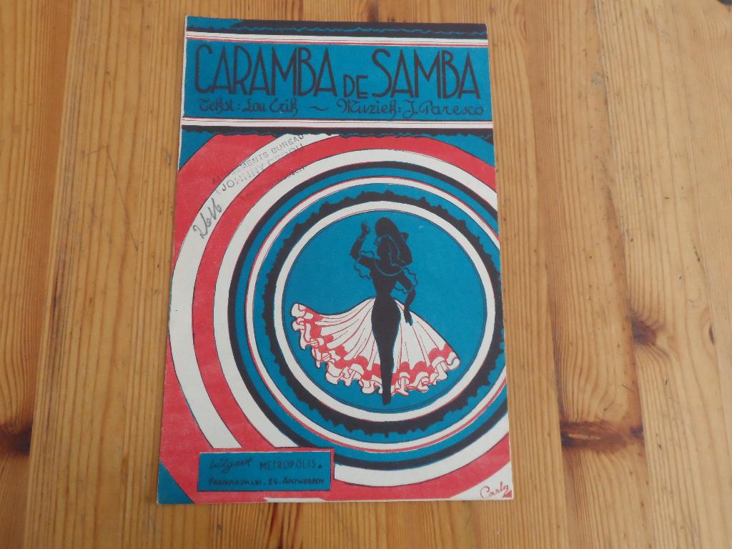 Caramba de samba - jimmy paresco / lou erik, Muziek en Instrumenten, Gebruikt, Gitaar, Ophalen of Verzenden, Artiest of Componist