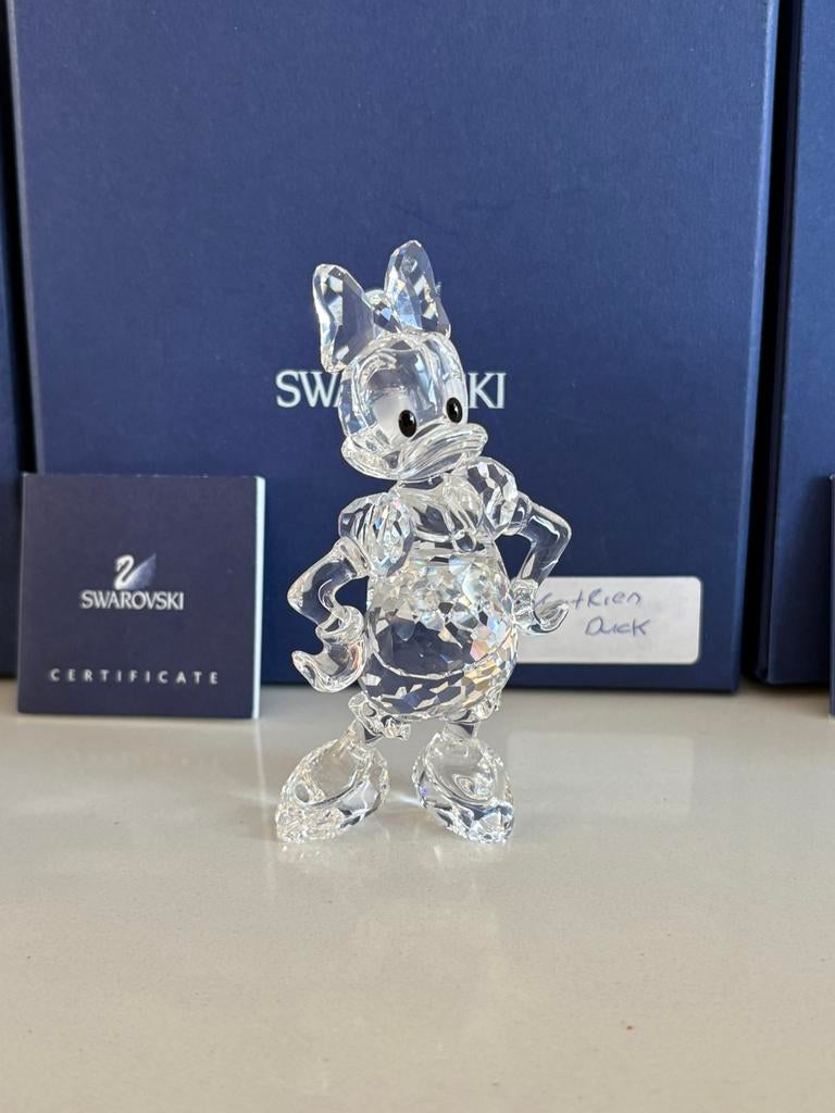 Swarovski disney Katrien duck, Ophalen of Verzenden, Zo goed als nieuw, Figuurtje