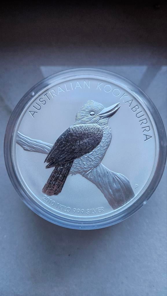 1 kilo kookaburra 2010, Ophalen of Verzenden, Zilver