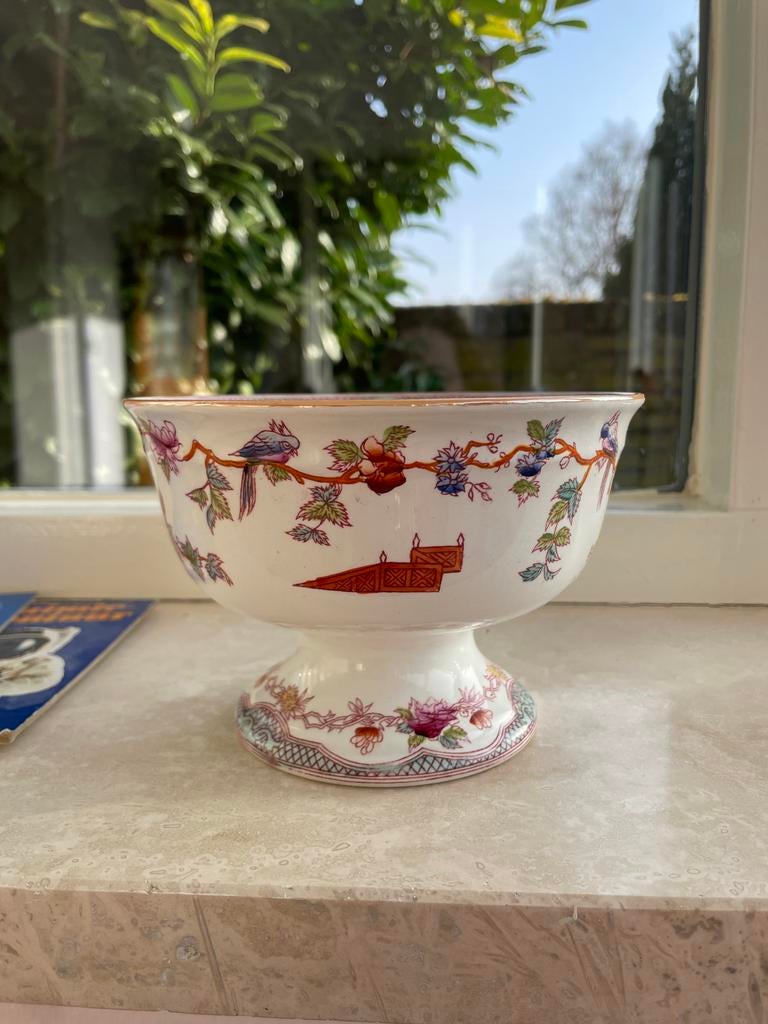 Antieke Maastrichtse Societé Céramique Nankin schaal, Ophalen of Verzenden