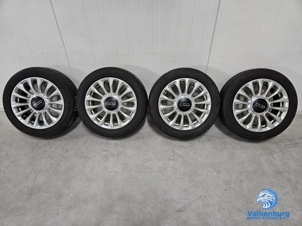 Originele Fiat 500 4x98 15 inch velgen 185/55R15 zomerbanden, Auto-onderdelen, Banden en Velgen, Gebruikt, 15 inch, -, -