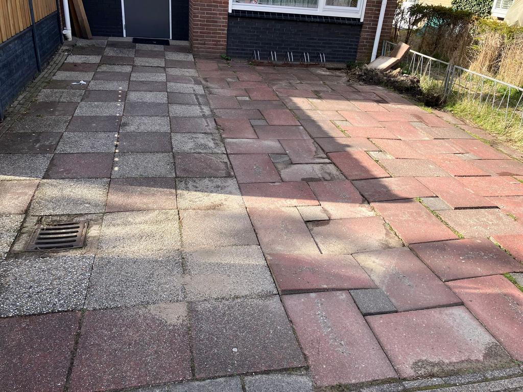 35 m2 tuintegels., Tuin en Terras, Ophalen, Gebruikt, Overige materialen, Terrastegels
