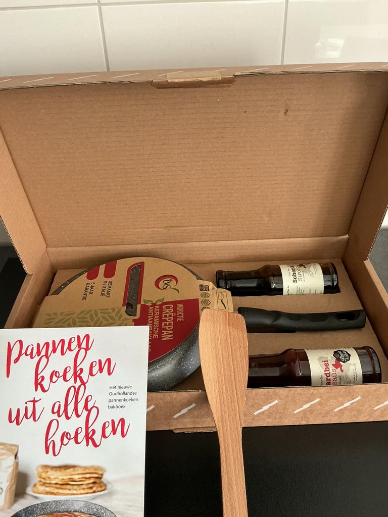 2 nieuwe postcodeloterij pannenkoeken sets, Huis en Inrichting, Overige materialen, Inductieplaat, Overige typen, Nieuw