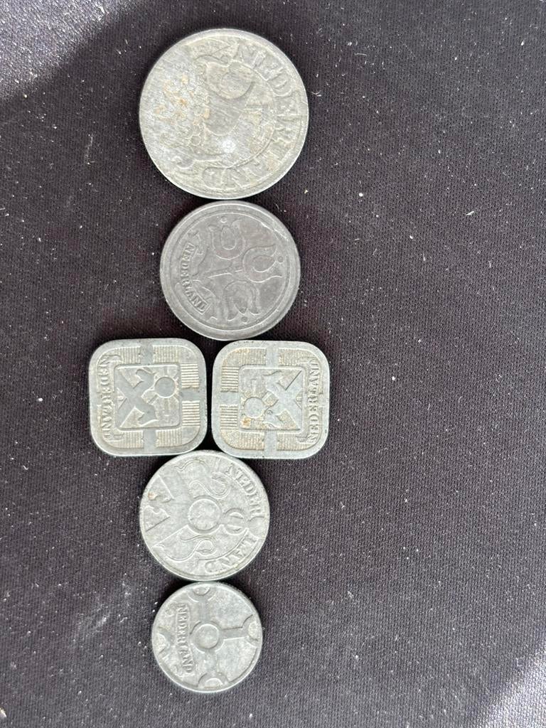 Leuk setje oorlogsgeld Nederland, Ophalen of Verzenden, Koningin Wilhelmina, Overige waardes, Setje