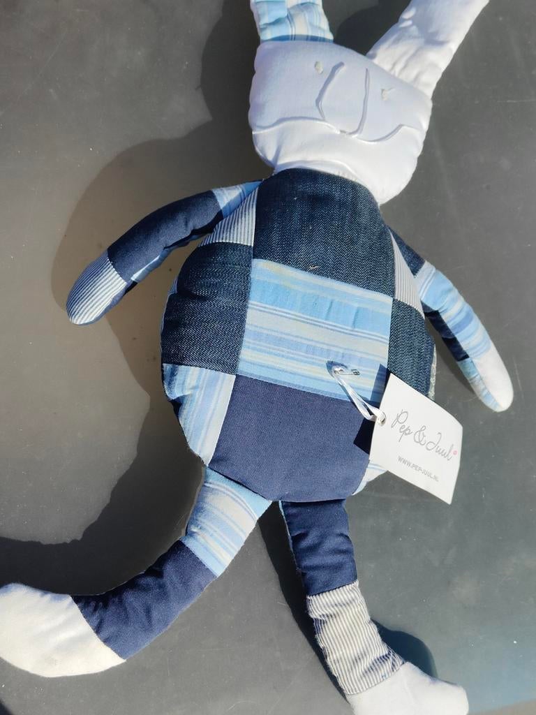 Pep & Juul knuffel konijn met lange oren - nieuw, Ophalen of Verzenden, Nieuw, Konijn