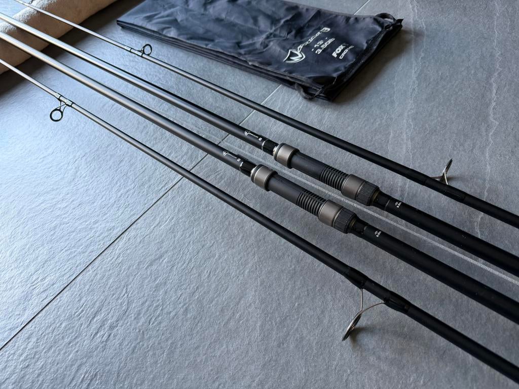 2 x Fox Warrior S 13ft 3,5lbs NOG ALS NIEUW, Ophalen, Zo goed als nieuw, Complete set