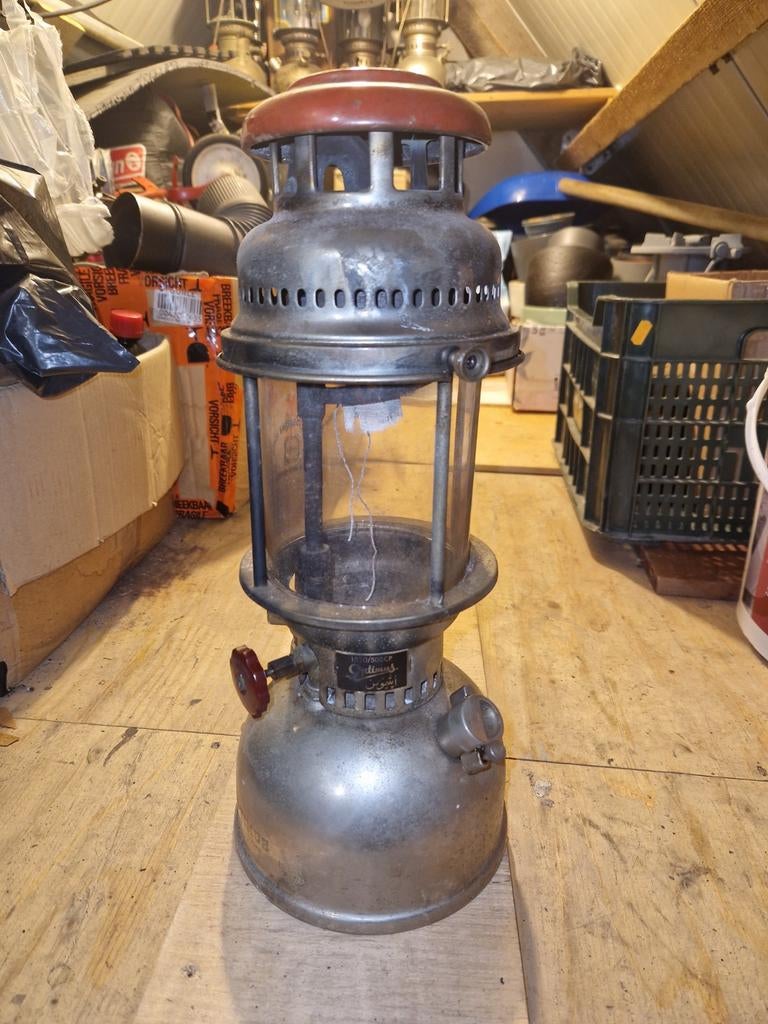 Optimus 1550 Petroleumlamp - Voor onderdelen/reparatie, Ophalen of Verzenden