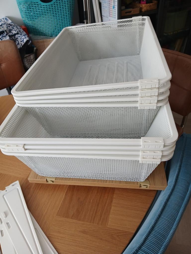 Ikea Boaxel onderdelen: 2 manden en 8 beugels, Huis en Inrichting, Ophalen of Verzenden