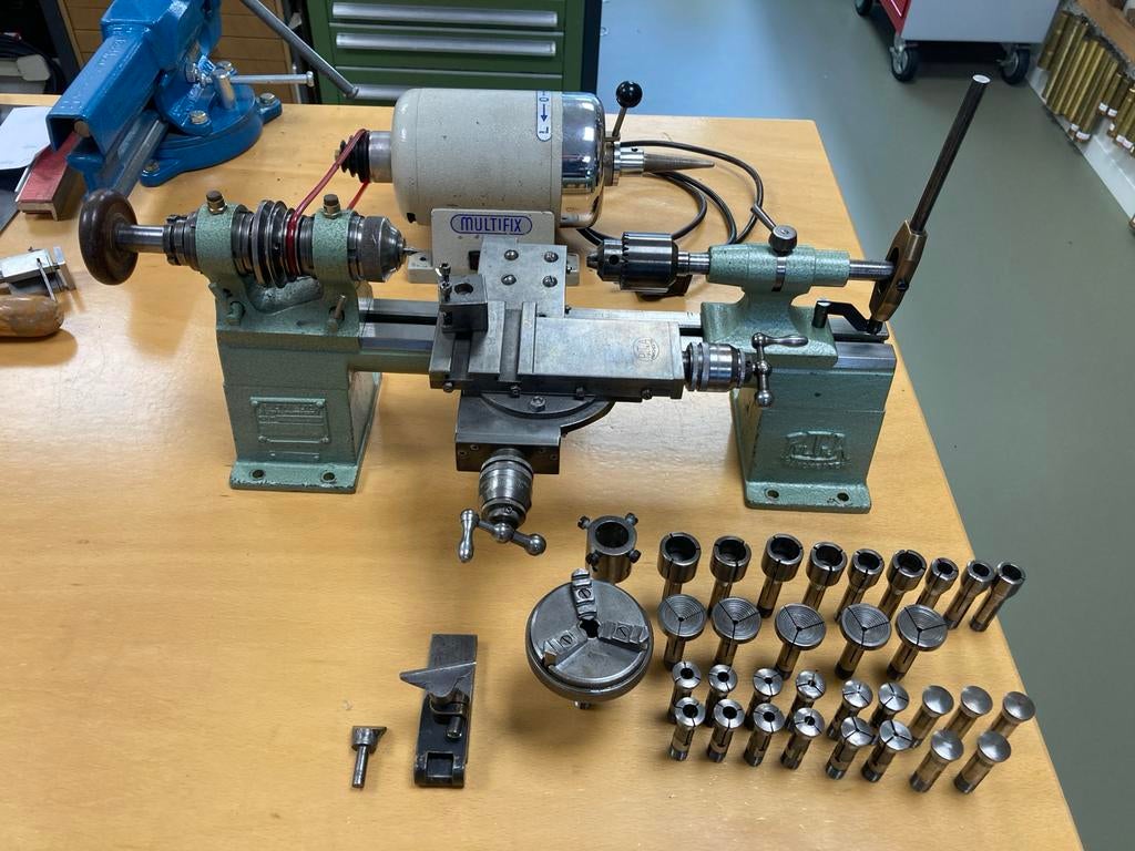 Pultra horloge/instrumentmakers draaibank, Ophalen, Gebruikt, Metaaldraaibank, Minder dan 500 mm