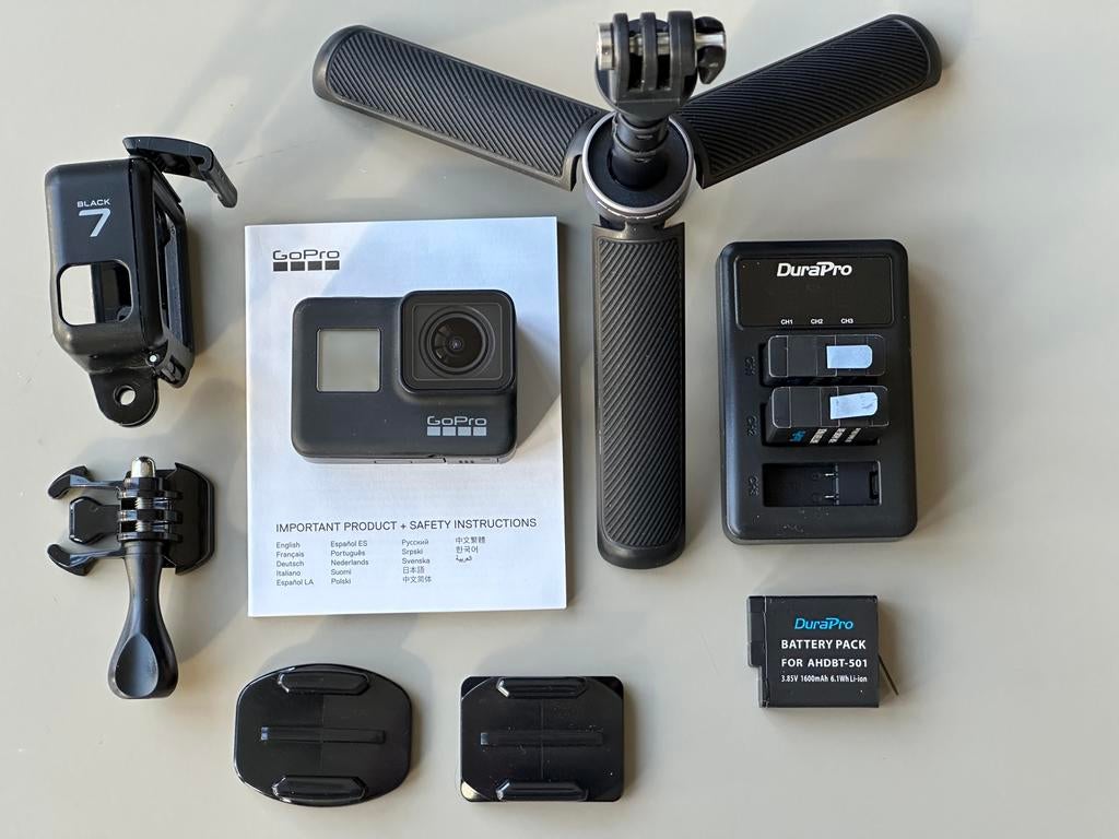 Gopro Hero 7 Black - in nieuwstaat, Ophalen of Verzenden, Zo goed als nieuw