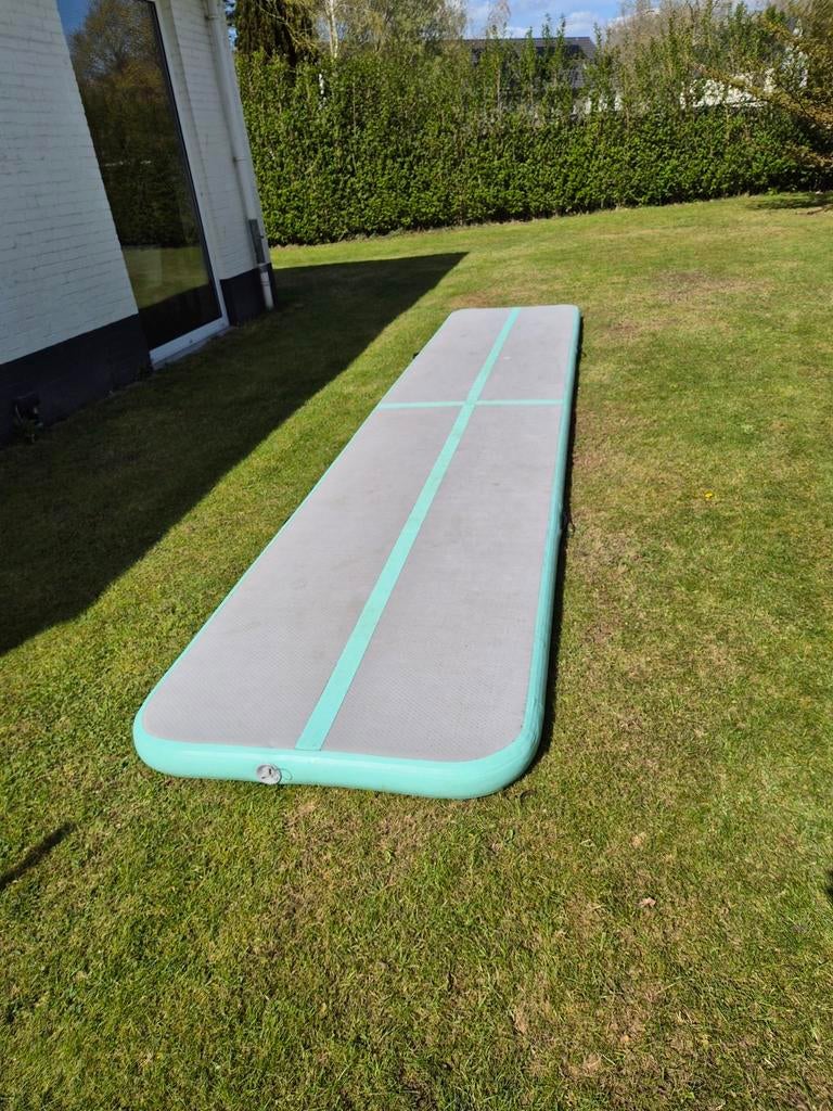 Airtrack 100x500x10 cm, Ophalen of Verzenden, Gebruikt, Grijs, Materiaal