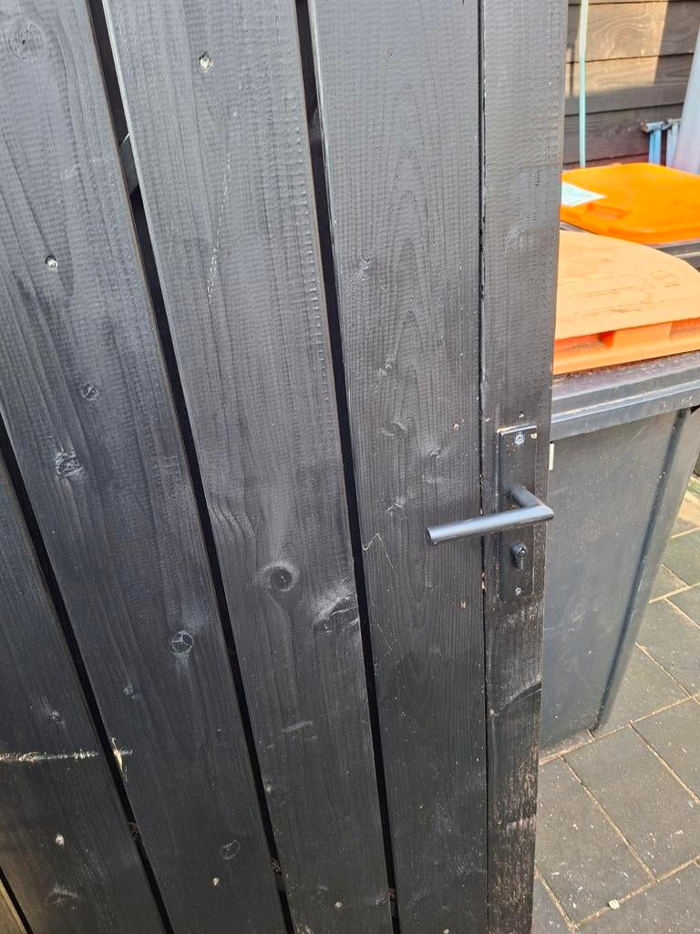 Schuttingdeur nieuw stalen frame 90x180  zwart frame, Ophalen, 100 tot 150 cm, Nieuw, Draaipoort
