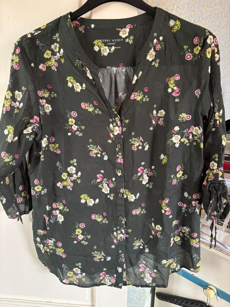 Blouse van gerry weber, Ophalen of Verzenden, Zo goed als nieuw, Maat 46/48 (XL) of groter, Groen