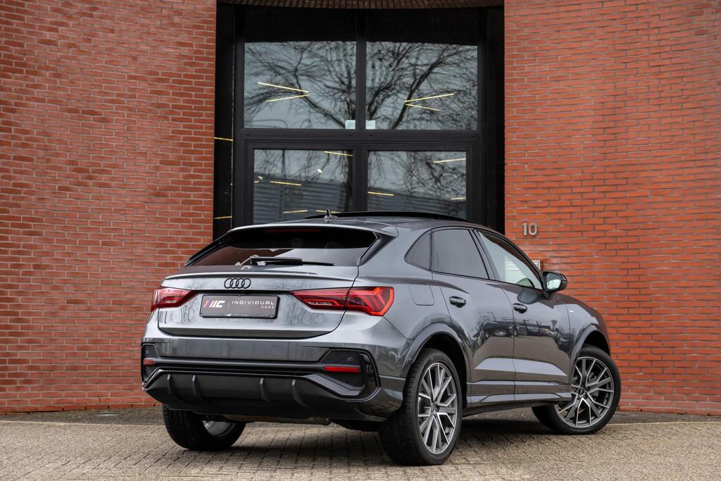 Audi Q3 Sportback 45 TFSI e S-Line 245pk ACC Panorama Trekha, Stof, Gebruikt, Adaptive Cruise Control, Hybride Elektrisch/Benzine