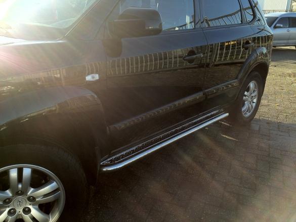 Hyundai IX35 Sidebars met aluminium trede, Niet ingevuld, Niet ingevuld, Niet ingevuld