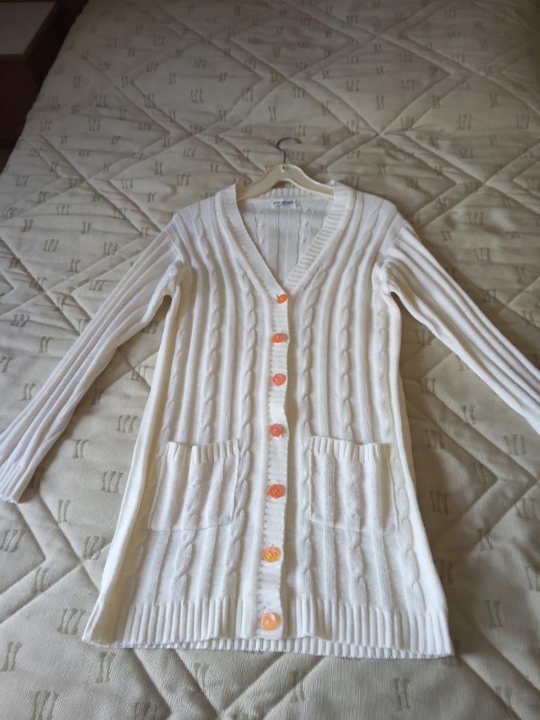 Kabel vest maat 40/42, Ophalen of Verzenden, Zo goed als nieuw, Maat 38/40 (M), Wit