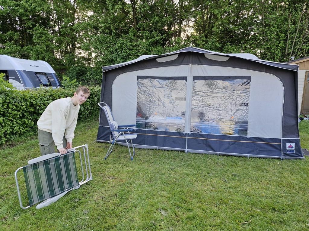 Dorema voortent omloopmaat 9, blauw-grijs, Caravans en Kamperen, Voortenten en Luifels, Ophalen