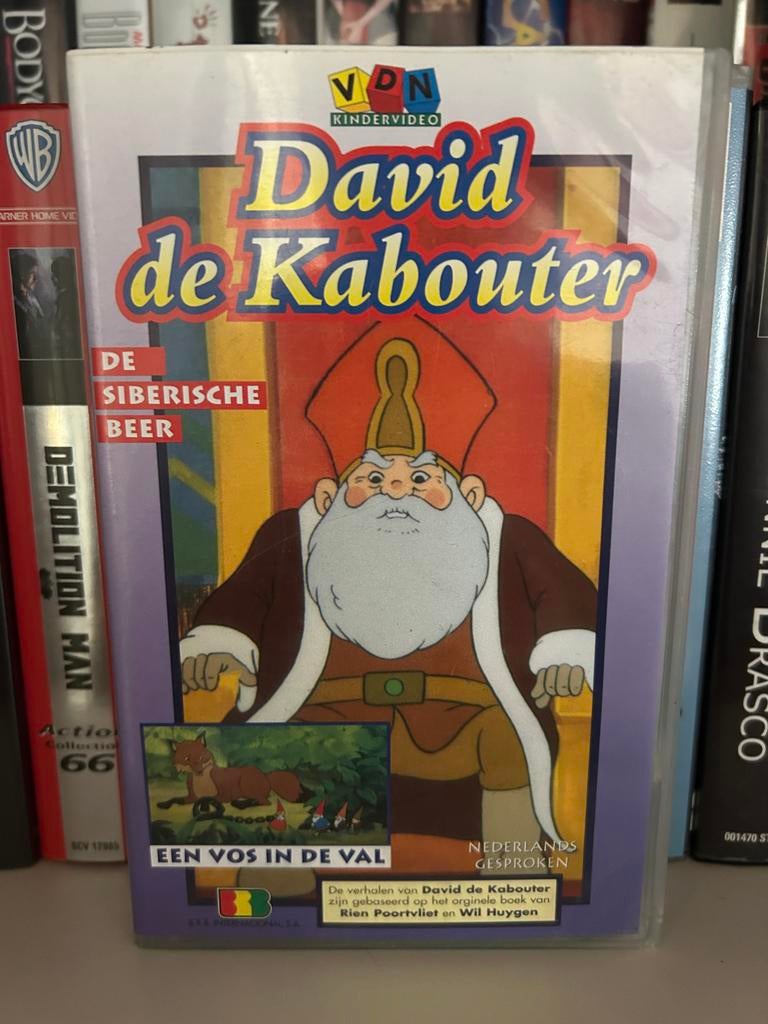 #0885 10x David de Kabouter VHS, Gebruikt, Tekenfilm, Alle leeftijden, Ophalen of Verzenden