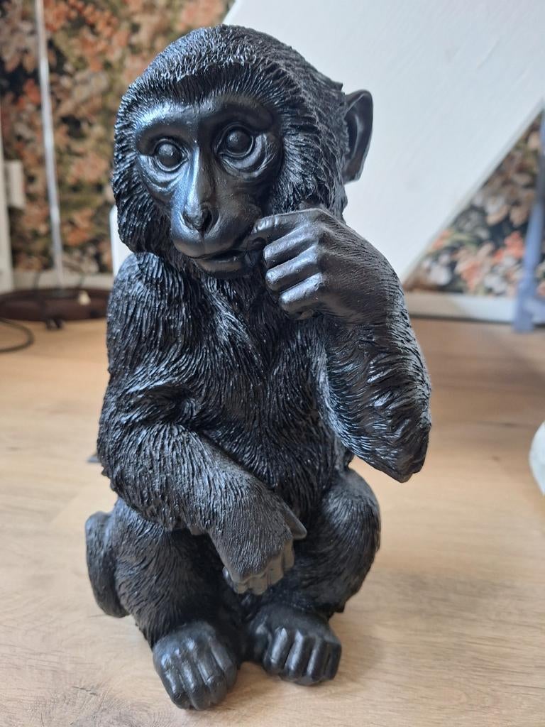 Zwart aapje decoratie, 30cm hoog, Ophalen of Verzenden