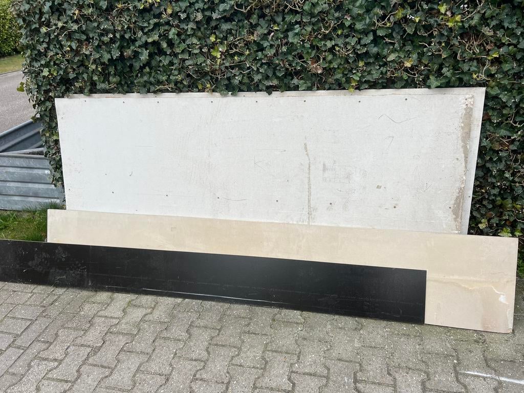 Gratis af te halen gipsplaten trespa en betonflex, Doe-het-zelf en Verbouw, Platen en Panelen, Ophalen, Gebruikt