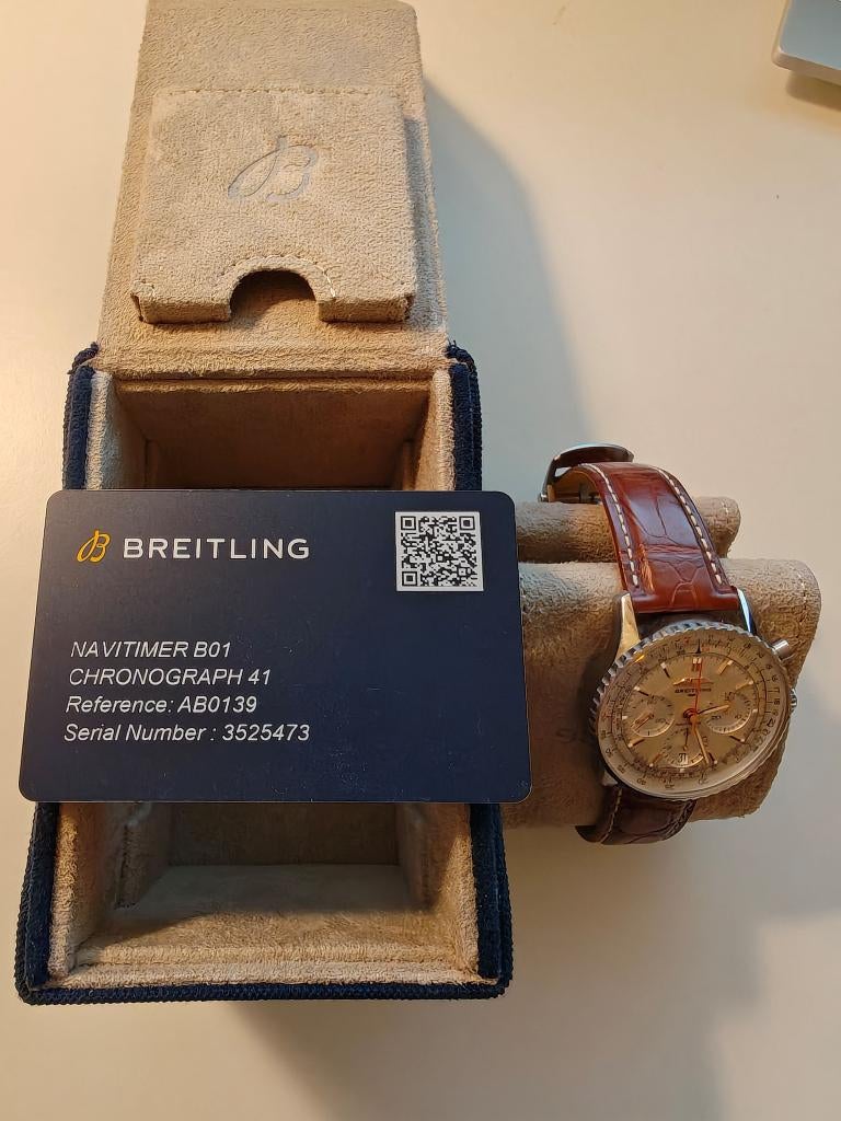 Breitling Navitimer B01 (2025), Leer, Staal, Breitling, Polshorloge