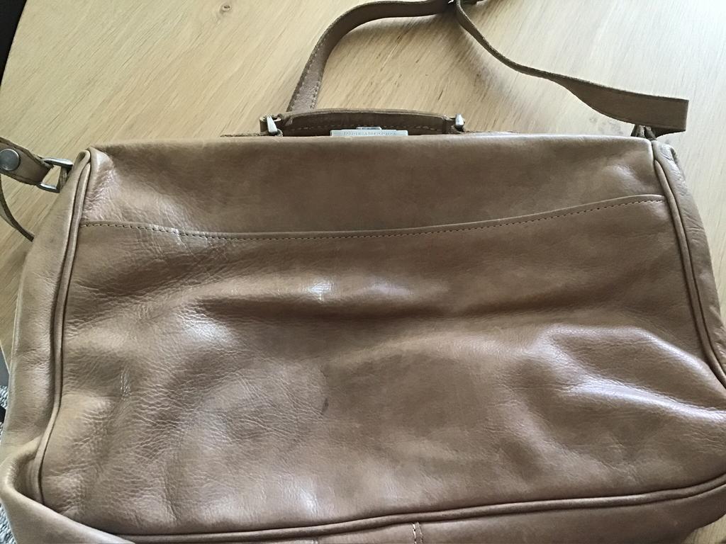 Tas van Fred de la Bretoniere, Ophalen of Verzenden, Bruin, Leer