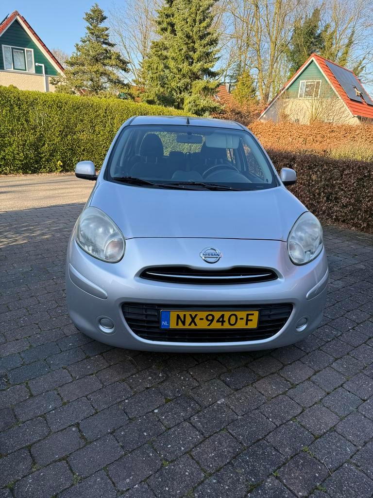 Nissan Micra 1.2 59KW 5DR CVT 2012 Grijs, Auto's, 31 €/maand, 1198 cc, Micra, 19 km/l