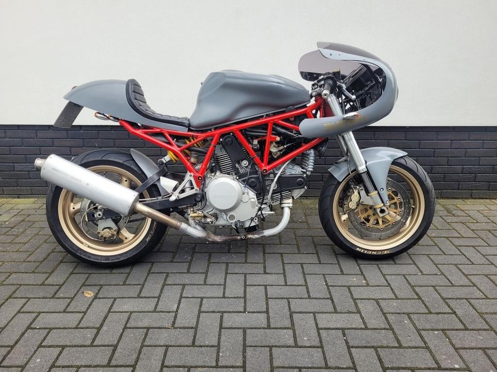 DUCATI 750 SS -caferacer-uniek! -2001, Motoren, Motoren | Ducati, 2 cilinders, Motorrijbewijs A, Bedrijf, Super Sport