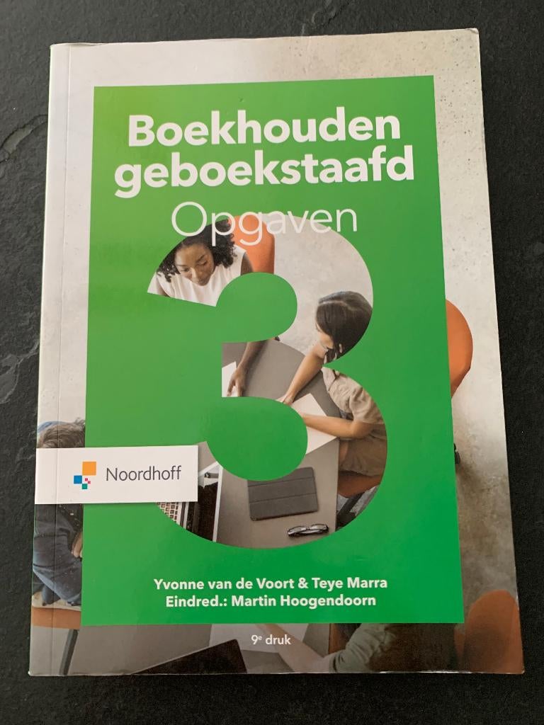 HBO Boekhouden geboekstaafd 3 opgaven, Ophalen of Verzenden, Beta, Zo goed als nieuw, HBO